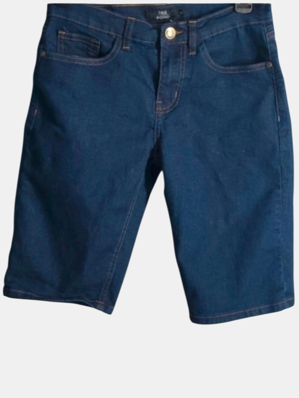 True Indigo shorts girls size 14 blue demin Bermuda length